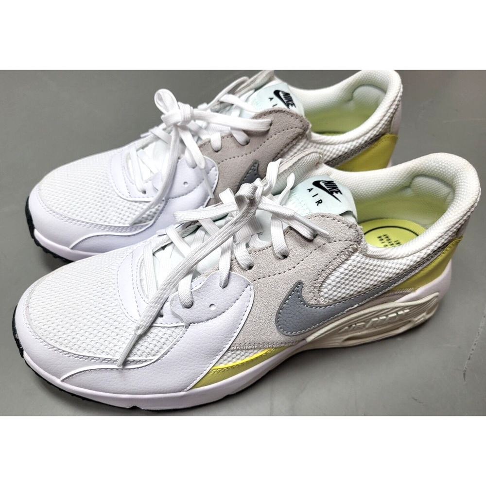 Nike Women's Air Max Excee Shoes White/MTLC Platinum/LT Zitron CD5432 111 US 10